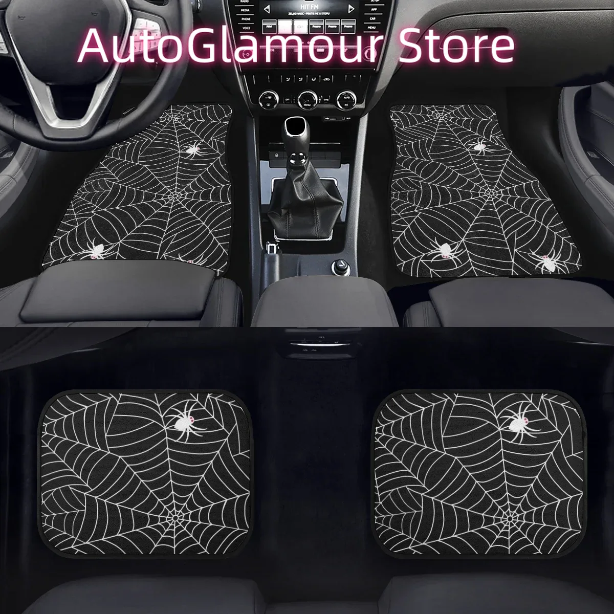Interior Design Web Free - Black Spider Web Design Car Floor