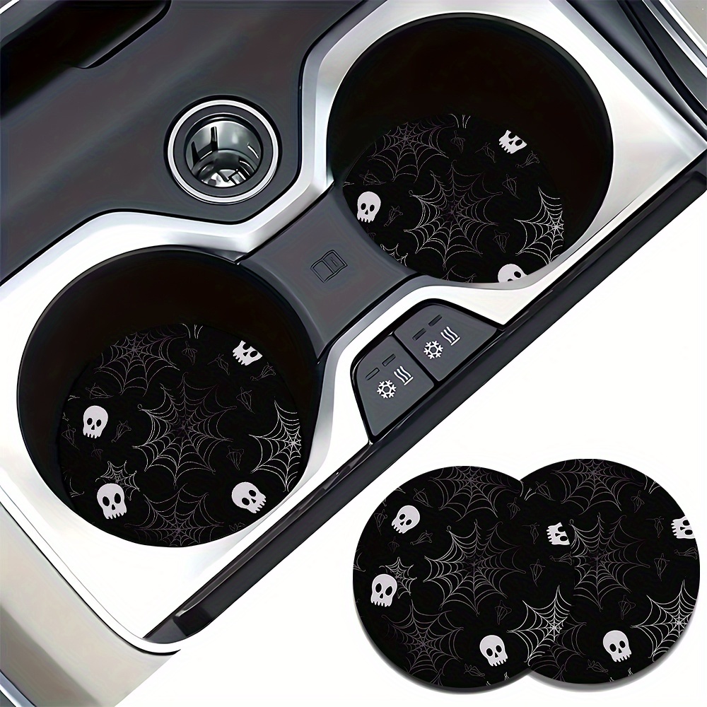Interior Design Web Free - 2pcs Spider Web And Skull Design