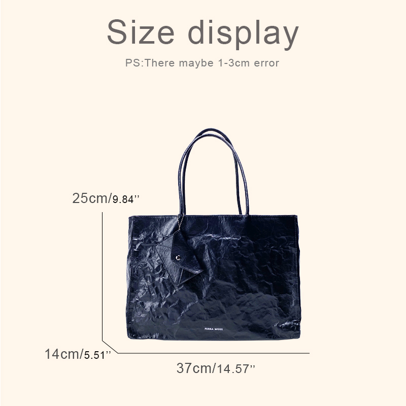 Korean Casual Kraft Paper Tote - Interior Design Paper recension och pris