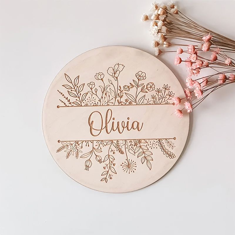 Personalized Floral Engraved N - Interior Design Names recension och pris