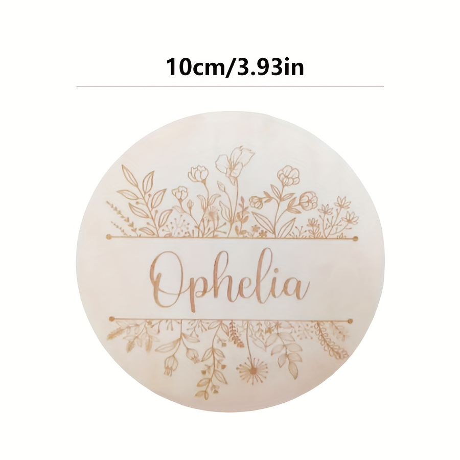 Personalized Floral Engraved N - Interior Design Names recension och pris