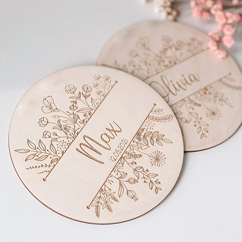 Personalized Floral Engraved N - Interior Design Names recension och pris