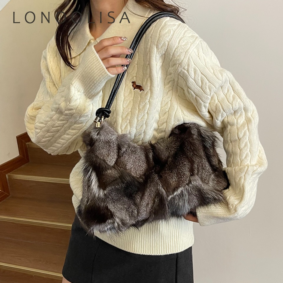 Luxury Winter Warm Fox Fur Sho - Interior Design Warm recension och pris