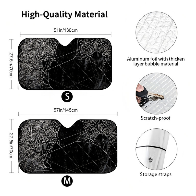 1Pcs Spider Web Windshield Sun - Interior Design Web Free recension och pris