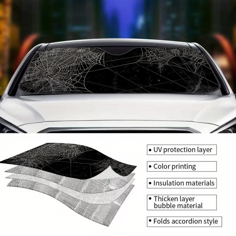 1Pcs Spider Web Windshield Sun - Interior Design Web Free recension och pris