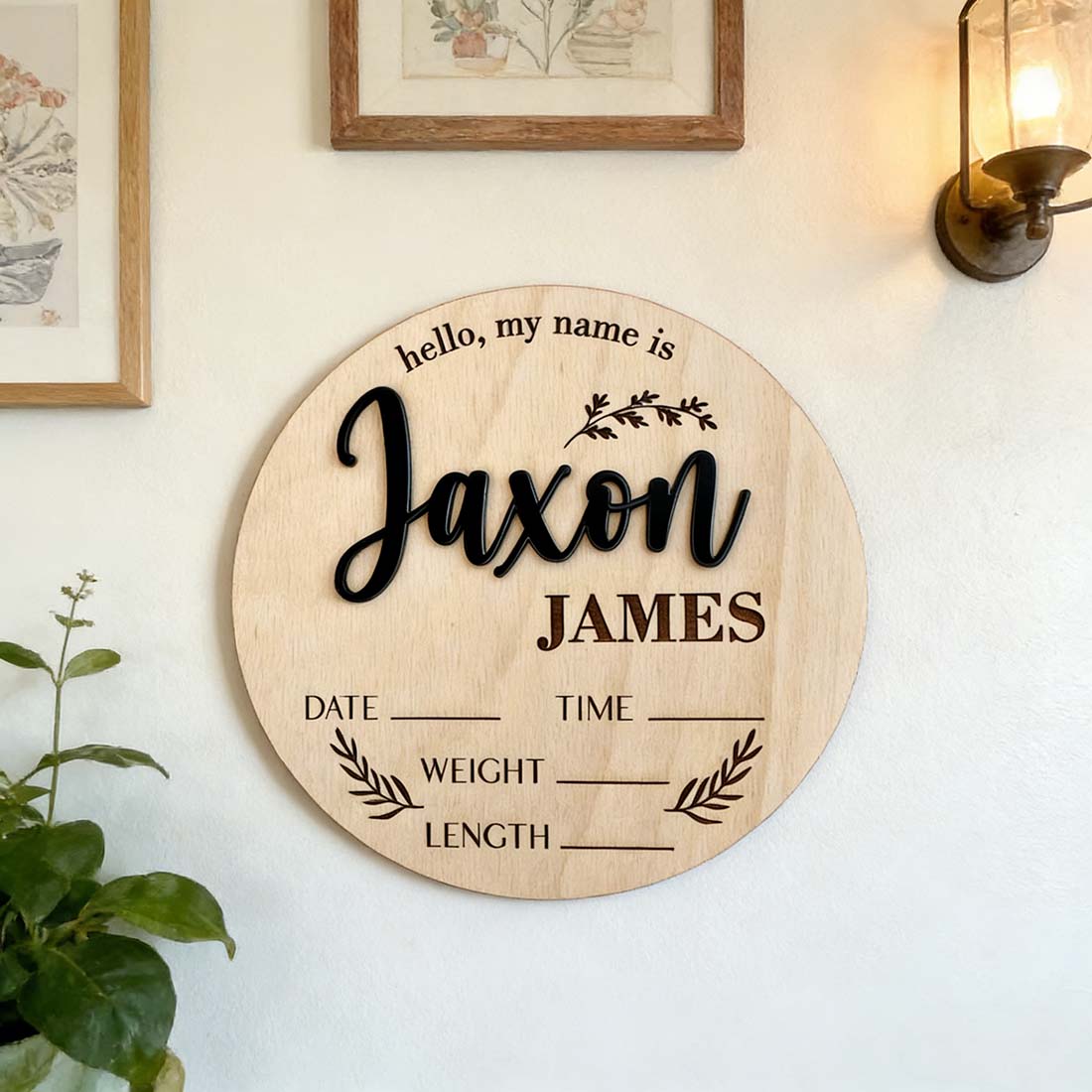 1Pc Custom Baby Announcement S - Interior Design Names recension och pris