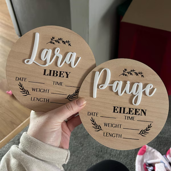1Pc Custom Baby Announcement S - Interior Design Names recension och pris