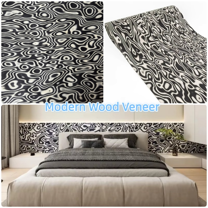 Tech Black White Graphic Wood  - Interior Design Graphic Design recension och pris