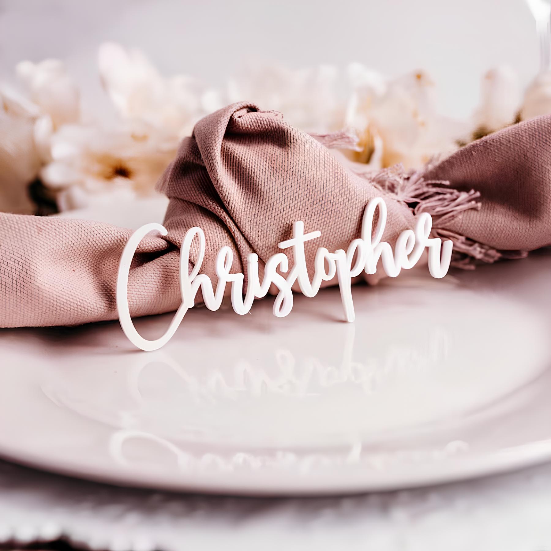 Acrylic Name Place Cards, Wedd - Interior Design Names recension och pris