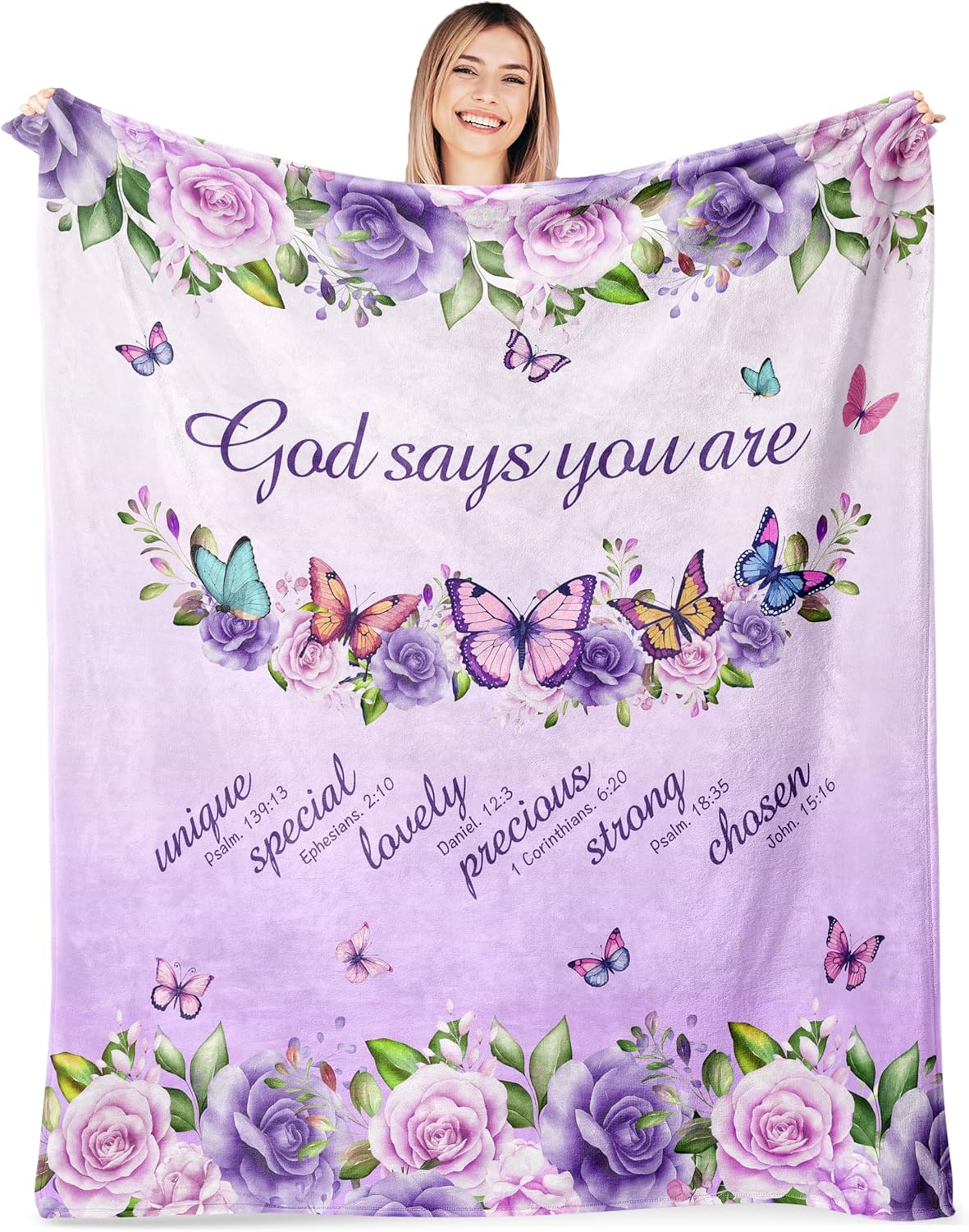 Purple Roses Butterflies Faith - Interior Design Warm recension och pris