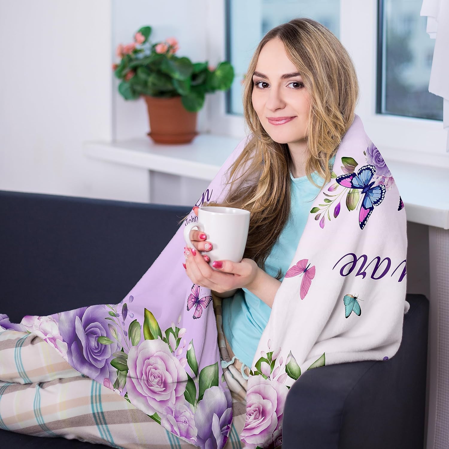 Purple Roses Butterflies Faith - Interior Design Warm recension och pris