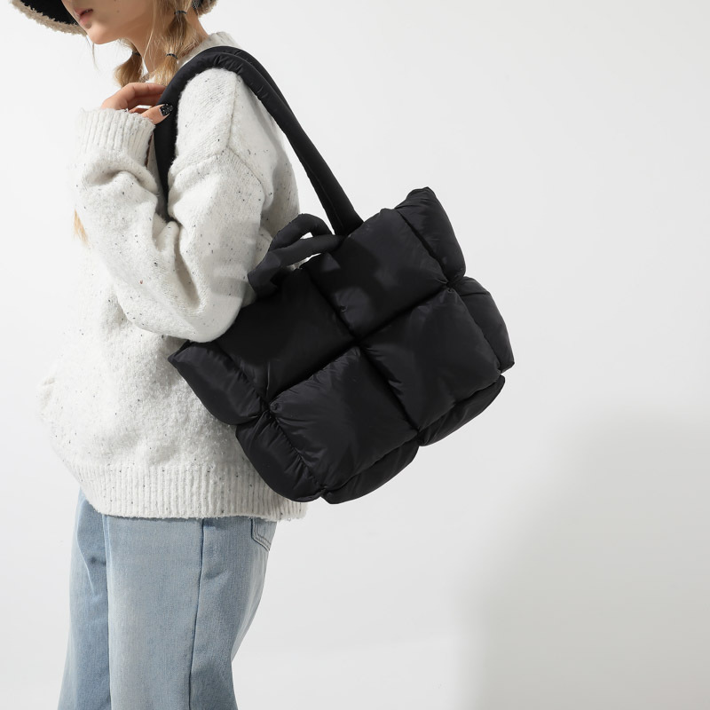 Fashion Soft Puffer Tote Bag D - Interior Design Warm recension och pris