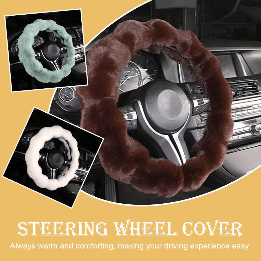 Fluffy Car Steering Wheel Cove - Interior Design Warm recension och pris