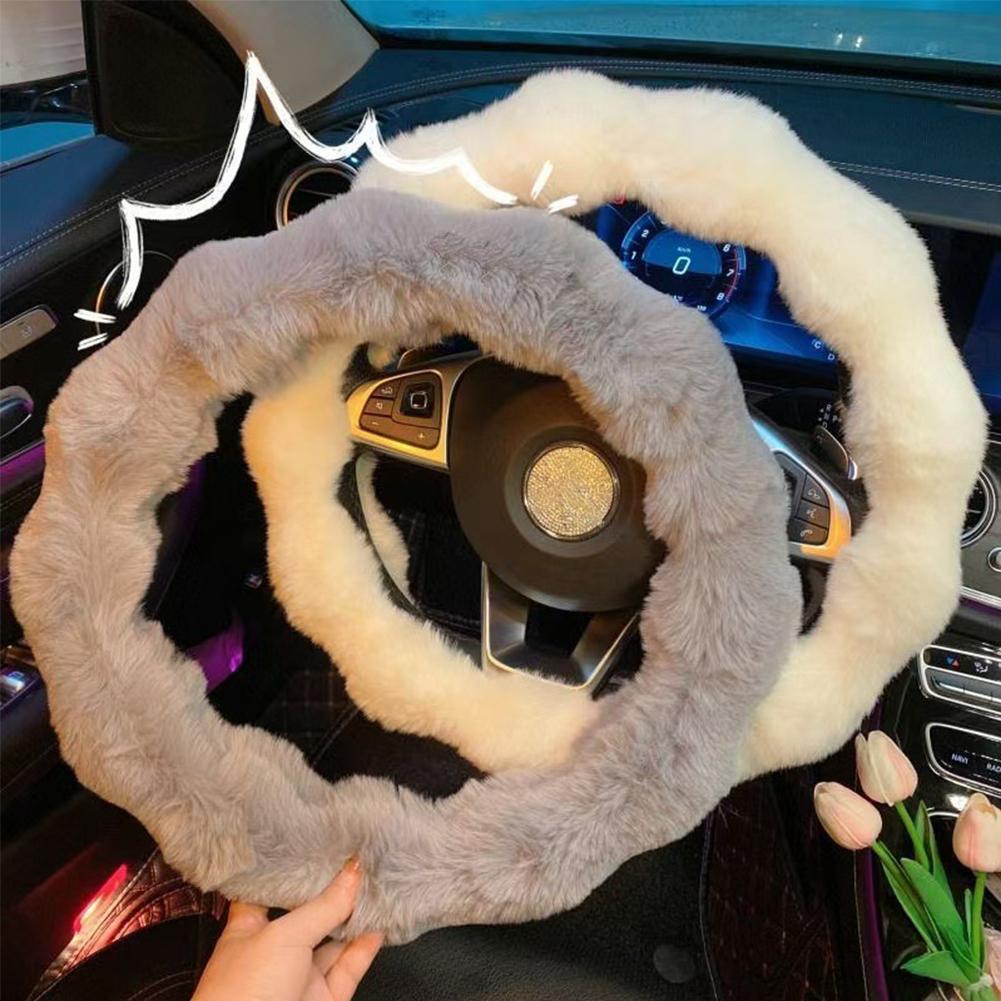 Fluffy Car Steering Wheel Cove - Interior Design Warm recension och pris