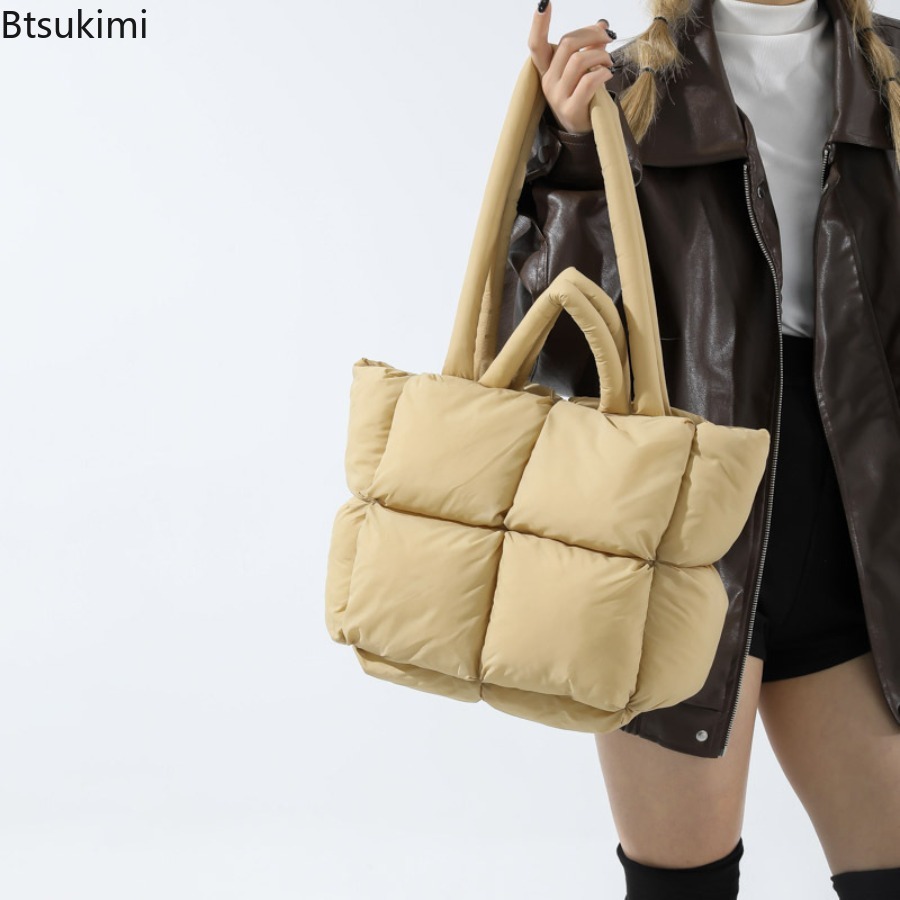 Fashion Soft Puffer Tote Bag D - Interior Design Warm recension och pris