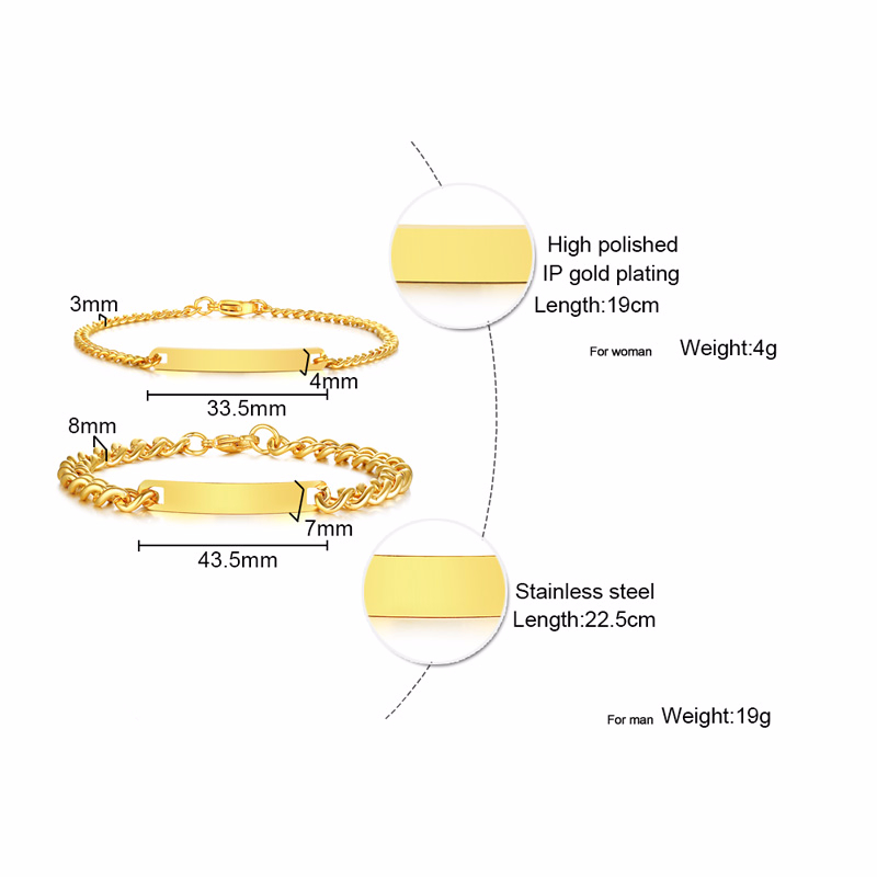 Plate Id Tag Bar Bracelet Cuba - Interior Design Names recension och pris