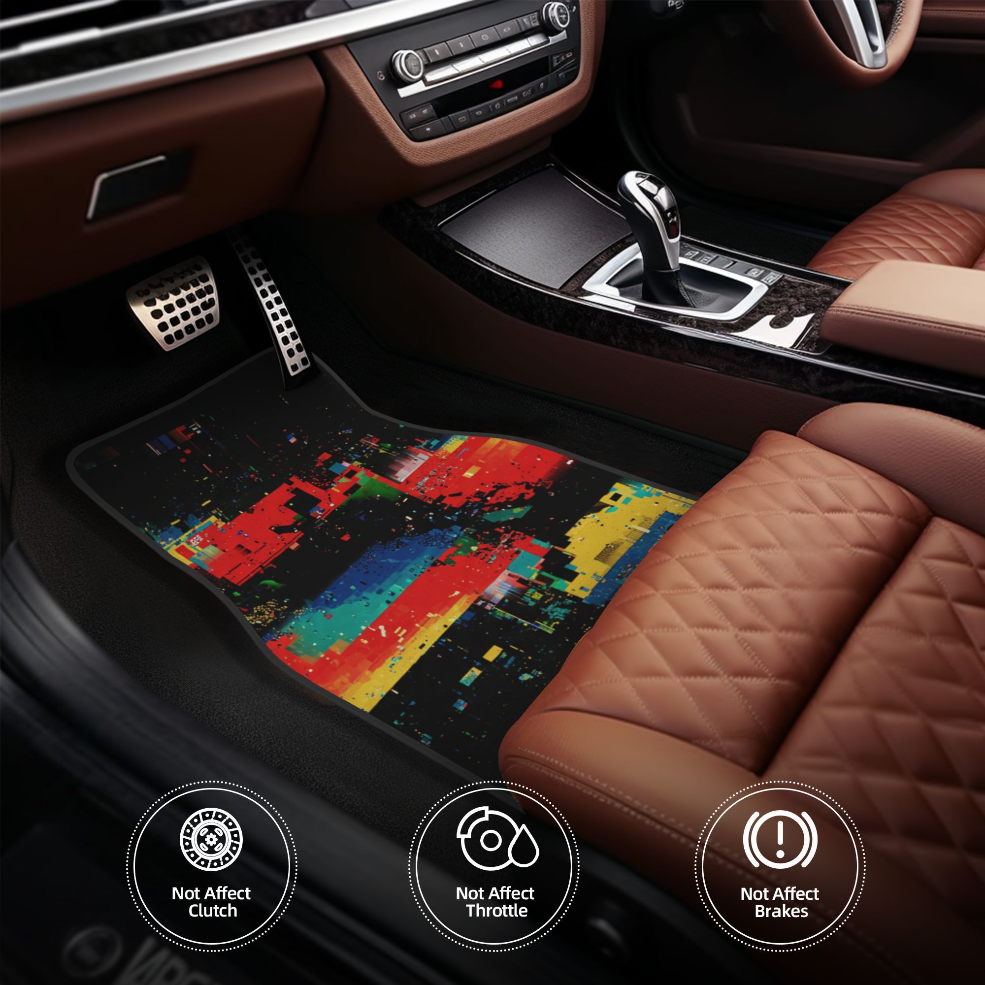 4pcs Fashionable Car Mats, Pri - Interior Design Graphic Design recension och pris