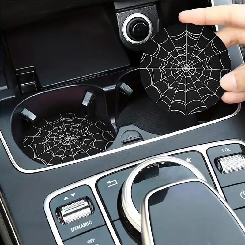 2pcs Spider Web Design Car Cup - Interior Design Web Free recension och pris