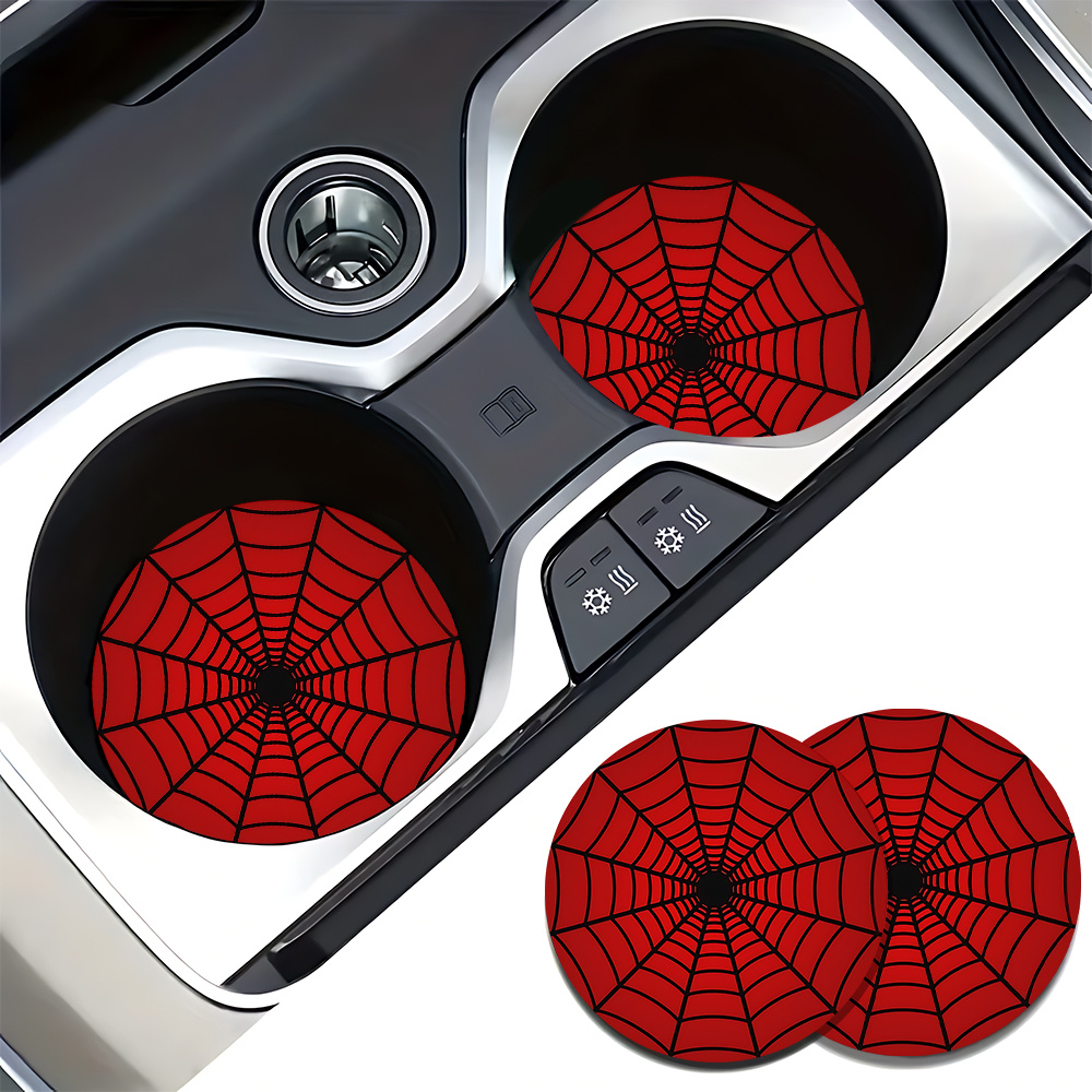 4pcs Spider Web Design Car Cup - Interior Design Web Free recension och pris