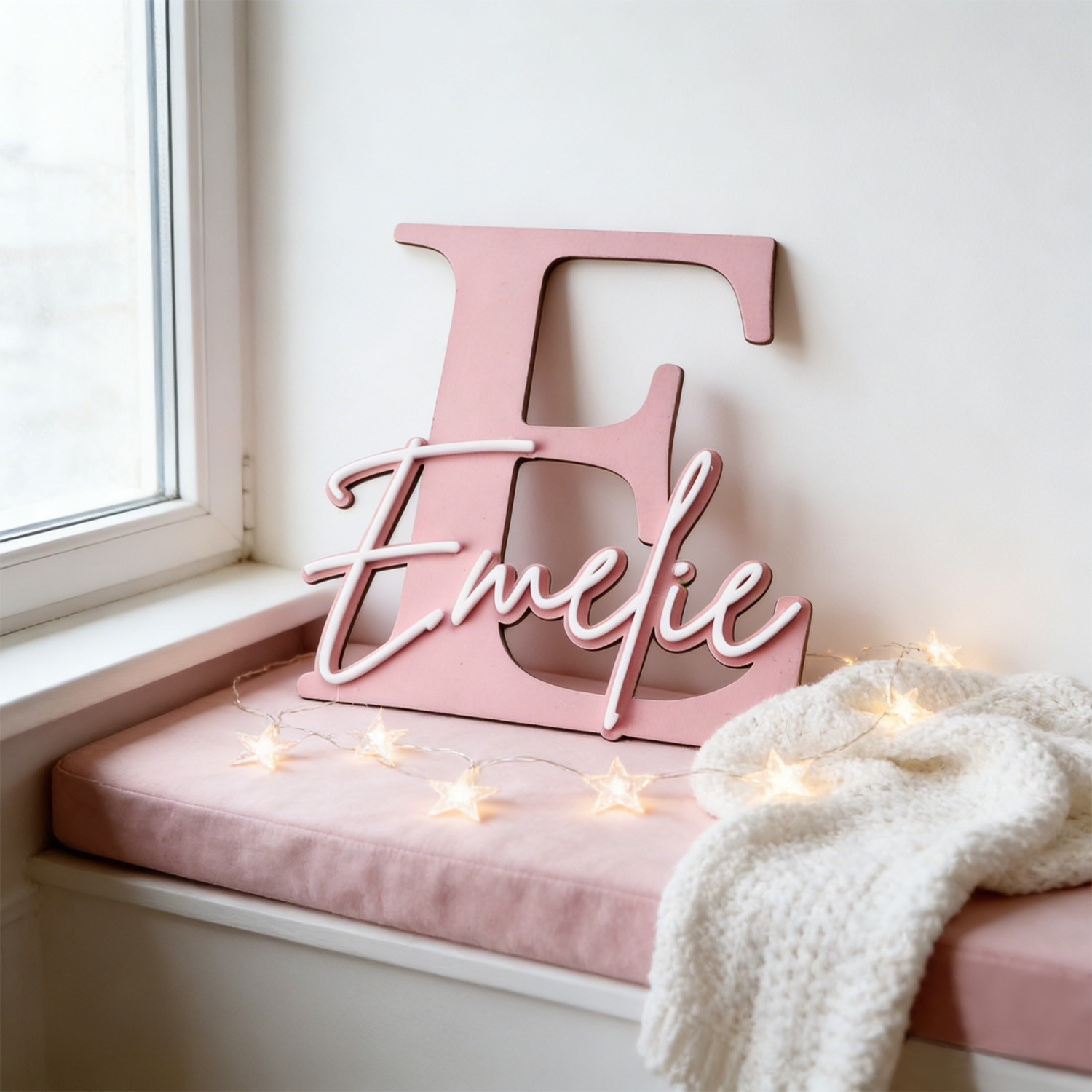 1pc Double-layer Wooden Name D - Interior Design Names recension och pris