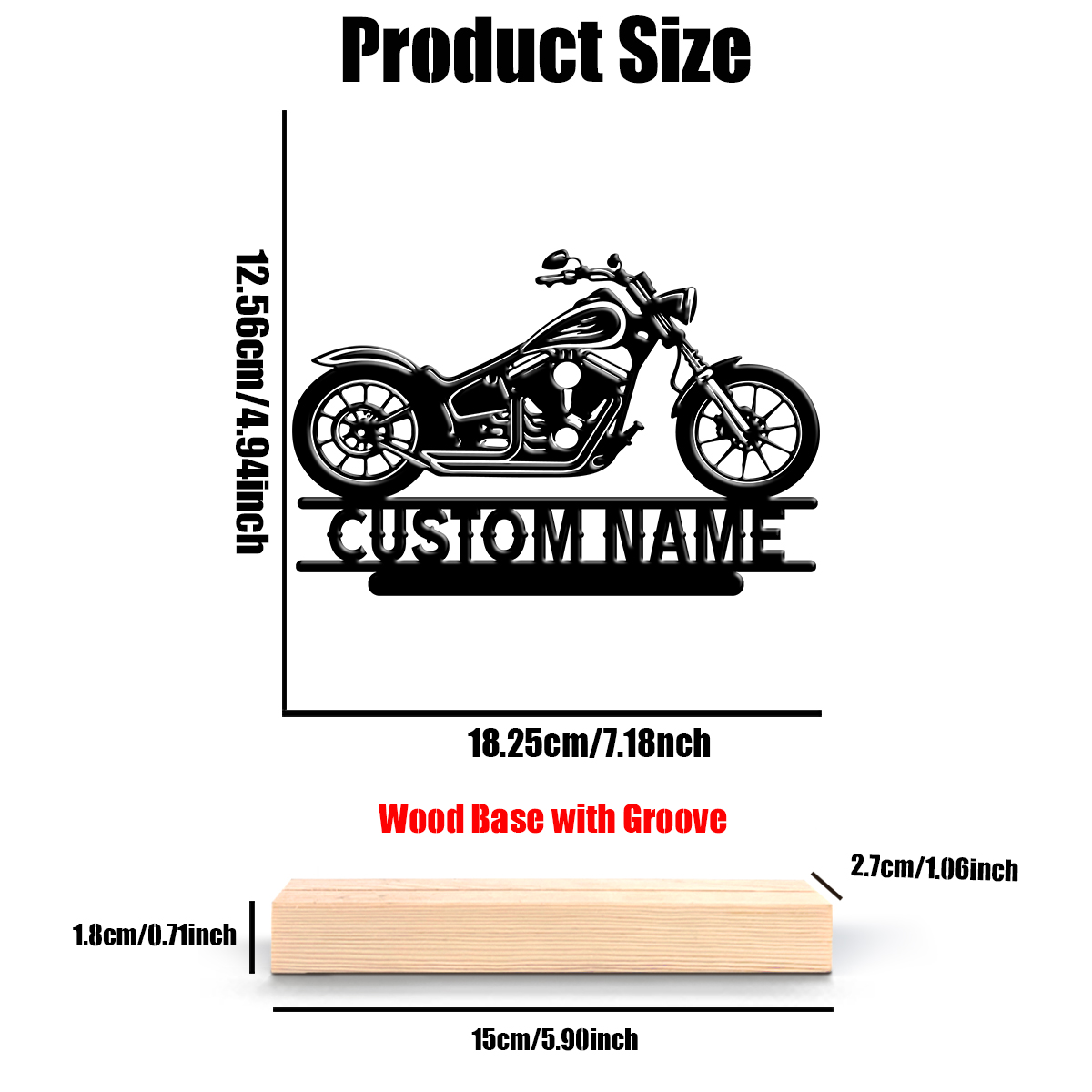 1Pc Csutom Name Road Motorbike - Interior Design Names recension och pris